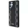 DKNY Leder-Checkered-Pattern MagSafe Case für Samsung Galaxy S25 Ultra Schwarz