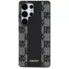 DKNY Leder-Checkered-Pattern MagSafe Case für Samsung Galaxy S25 Ultra Schwarz