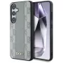 DKNY Leder-Checkered-Pattern MagSafe Case für Samsung Galaxy S25 - Taupe