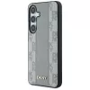 DKNY Leder-Checkered-Pattern MagSafe Case für Samsung Galaxy S25 - Taupe