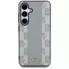 DKNY Leder-Checkered-Pattern MagSafe Case für Samsung Galaxy S25 - Taupe