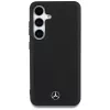 MERCEDES-BENZ Etui Mercedes Leather Debossed Lines MagSafe für Samsung Galaxy S25+ Schwarz