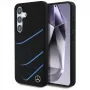 MERCEDES-BENZ Silicone Contrasted Curves MagSafe Case für Samsung Galaxy S25, Schwarz