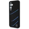 MERCEDES-BENZ Silicone Contrasted Curves MagSafe Case für Samsung Galaxy S25, Schwarz