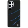 MERCEDES-BENZ Silicone Contrasted Curves MagSafe Case für Samsung Galaxy S25 Ultra Schwarz