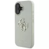 Guess Grained Big 4G Logo Small Classic Back Cover für iPhone 16 - Grün