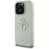 Guess Grained Big 4G Logo Small Classic Logo Back Cover für Apple iPhone 16 Pro Max - Grün