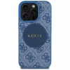 Guess 4G Circle Classic Logo MagSafe Case für iPhone 16 Pro Blau
