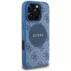 Guess 4G Circle Classic Logo MagSafe Case für iPhone 16 Pro Blau