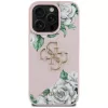 Guess Grained Roses Big 4G Logo Case für iPhone 16 Pro Max - Pink