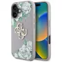 Guess Grained Roses Big 4G Logo Case für Apple iPhone 16 - Lila