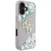 Guess Grained Roses Big 4G Logo Case für Apple iPhone 16 - Lila