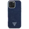 Guess Denim Triangle Logo MagSafe Case für Apple iPhone 16 Pro Max Blau