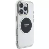 Guess IML Metal Colored Circle Classic Logo MagSafe Case für iPhone 16 Pro (Schwarz)