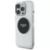 Guess IML Metal Colored Circle Classic Logo MagSafe Case für iPhone 16 Pro Max (Schwarz)