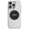 Guess IML Metal Colored Circle Classic Logo MagSafe Case für iPhone 16 Pro Max (Schwarz)