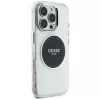 Guess IML Metal Colored Circle Classic Logo MagSafe Case für iPhone 16 Pro Max (Schwarz)