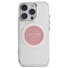 Guess IML Metal Colored Circle Classic Logo MagSafe Case für iPhone 16 Pro (Pink)