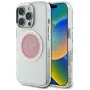 Guess IML Metal Colored Circle Classic Logo MagSafe Case für iPhone 16 Pro Max (Pink)