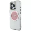 Guess IML Metal Colored Circle Classic Logo MagSafe Case für iPhone 16 Pro Max (Pink)