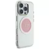 Guess IML Metal Colored Circle Classic Logo MagSafe Case für iPhone 16 Pro Max (Pink)