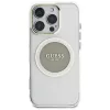 Guess IML Metal Colored Circle Classic Logo MagSafe Case für iPhone 16 Pro Max (Grau)
