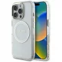Guess IML Metal Colored Circle Classic Logo MagSafe Case für iPhone 16 Pro Max (Weiß)