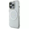 Guess IML Metal Colored Circle Classic Logo MagSafe Case für iPhone 16 Pro Max (Weiß)