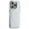 Guess IML Metal Colored Circle Classic Logo MagSafe Case für iPhone 16 Pro Max (Weiß)