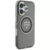 Guess IML Metal Mountain Logo MagSafe Case für iPhone 16 (Schwarz)