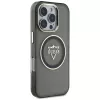 Guess IML Metal Mountain Logo MagSafe Case für iPhone 16 Pro (Schwarz)