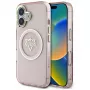 Guess IML Metal Mountain Logo MagSafe Case für Apple iPhone 16 (Pink)