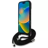Guess 4G Big Logo Cord Strap Crossbody Case für iPhone 16 Pro Max (Braun)