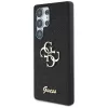 Guess Fixed Glitter Big 4G Metal Logo Case für Samsung Galaxy S25 Ultra (Schwarz)