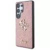 Guess Fixed Glitter Big 4G Metal Logo Case für Samsung Galaxy S25 Ultra (Pink)