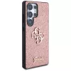Guess Fixed Glitter Big 4G Metal Logo Case für Samsung Galaxy S25 Ultra (Pink)