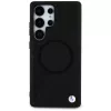 BMW Leder-Halbtextur-MagSafe-Case für Samsung Galaxy S25 Ultra Schwarz