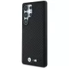 BMW Leather Carbon MagSafe Case für Samsung Galaxy S25 Ultra Schwarz