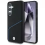 BMW Leder-TEXTURED und Glatt MagSafe Case für Samsung Galaxy S25 Schwarz