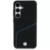 BMW Leder-TEXTURED und Glatt MagSafe Case für Samsung Galaxy S25 Schwarz