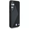 BMW Leather Oversized Stripes MagSafe Case für Samsung Galaxy S25 Schwarz