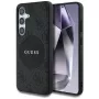 Guess 4G Round Patch Classic Logo MagSafe Case für Samsung Galaxy S25+ (Schwarz)