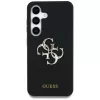 Guess Silicone Big 4G Logo Bottom Script Case für Samsung Galaxy S25, Schwarz
