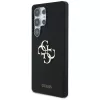 Guess Silicone Big 4G Logo Bottom Script Case für Samsung Galaxy S25 Ultra - Schwarz