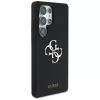 Guess Silicone Big 4G Logo Bottom Script Case für Samsung Galaxy S25 Ultra - Schwarz