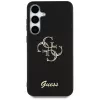 Guess Fixed Glitter Big 4G Metal Logo Case für Samsung Galaxy S25 (Schwarz)