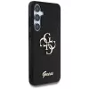 Guess Fixed Glitter Big 4G Metal Logo Case für Samsung Galaxy S25 (Schwarz)