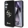 Guess Fixed Glitter Big 4G Metal Logo Case für Samsung Galaxy S25+ (Schwarz)