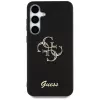 Guess Fixed Glitter Big 4G Metal Logo Case für Samsung Galaxy S25+ (Schwarz)