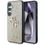 Guess Fixed Glitter Big 4G Metal Logo Back Cover für Samsung Galaxy S25 - Gold